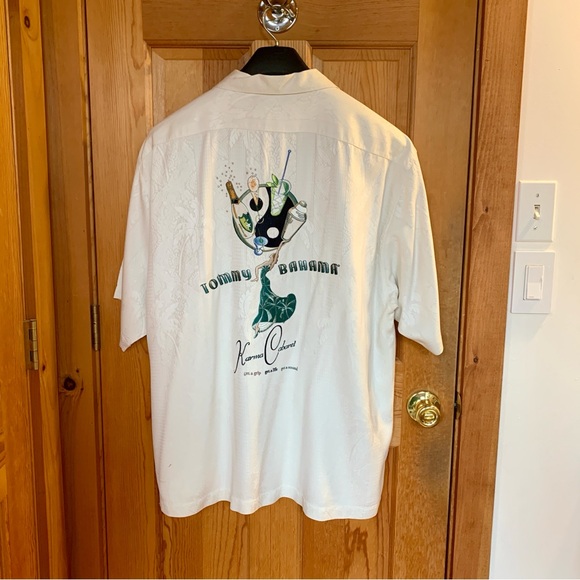 Tommy Bahama XL Tropical Short Sleeve Embroidered Shirt - Picture 5 of 7